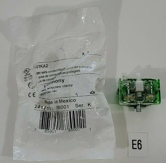 *NEW* LOT OF 2 SCHNEIDER ELECTRIC 9001KA2 CONTACT BLOCKS + WARRANTY!