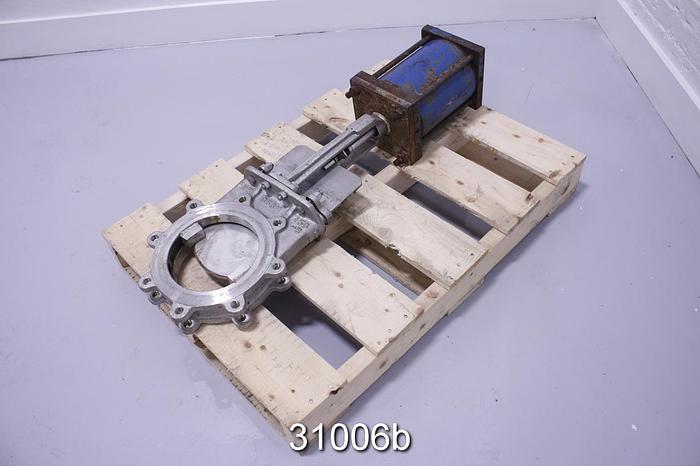 Used FNW 8" Air Operated Knife Gate Valve #31006