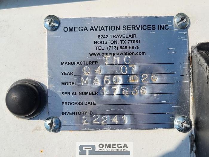 Used 2007 TUG MA50 Baggage Tractor. Power Steering (sold)