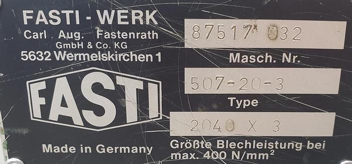 Gebraucht Motorische Tafelschere Fasti 507-20-3