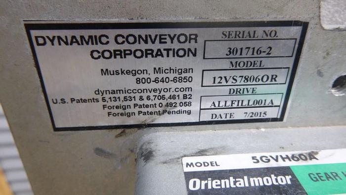 Used Conveyor, Belt, 12" X 9', Plastic, Incline, Dynamic, Cleated #S743651