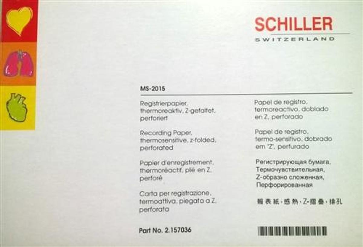 Used Schiller Pack of chart paper for MS-2015
