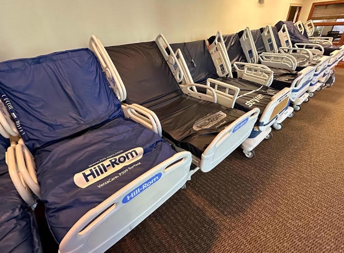 Used Hill Rom P7500 Bed with Foam Mattress