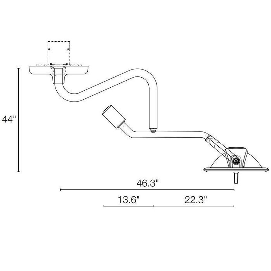 Used Ritter 255 Ceiling Mount Adapter Kit
