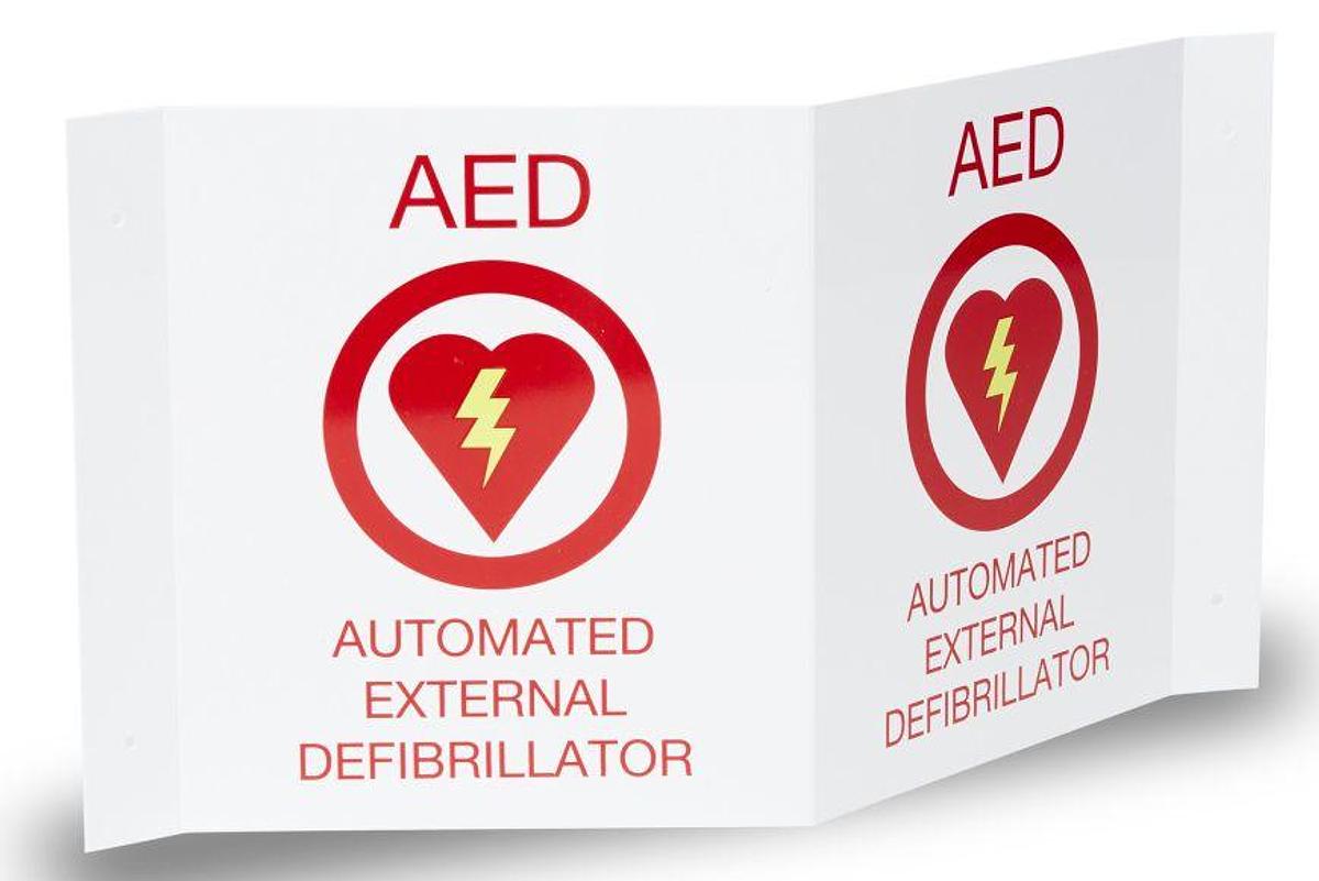 Used ZOLL AED Plus 3-D Wall Sign