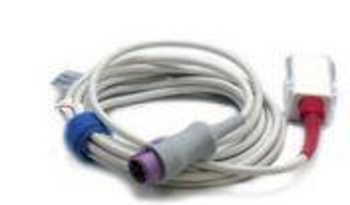 Used Masimo LNCS SpO2 Cable, 8 pin, 2.5m (8′)