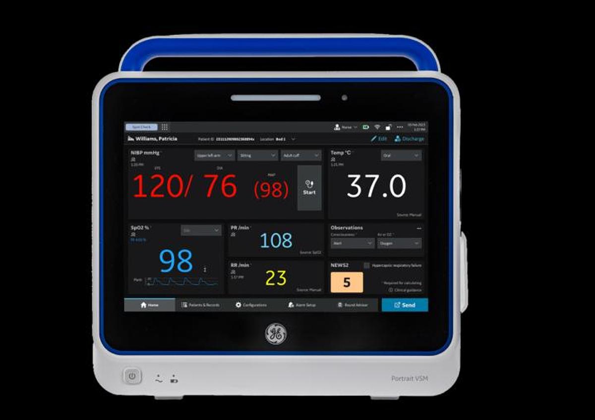 Used GE Healthcare Portrait VSM Vital Signs Monitor