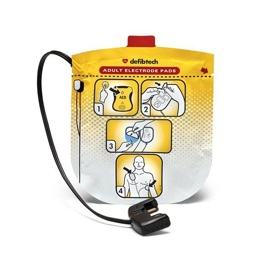 Used Defibtech Lifeline View Adult Defibrillation Pads