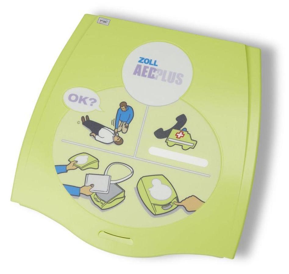 Used ZOLL AED Plus Replacement Public Access Pass Cover (Graphic Interface Label)