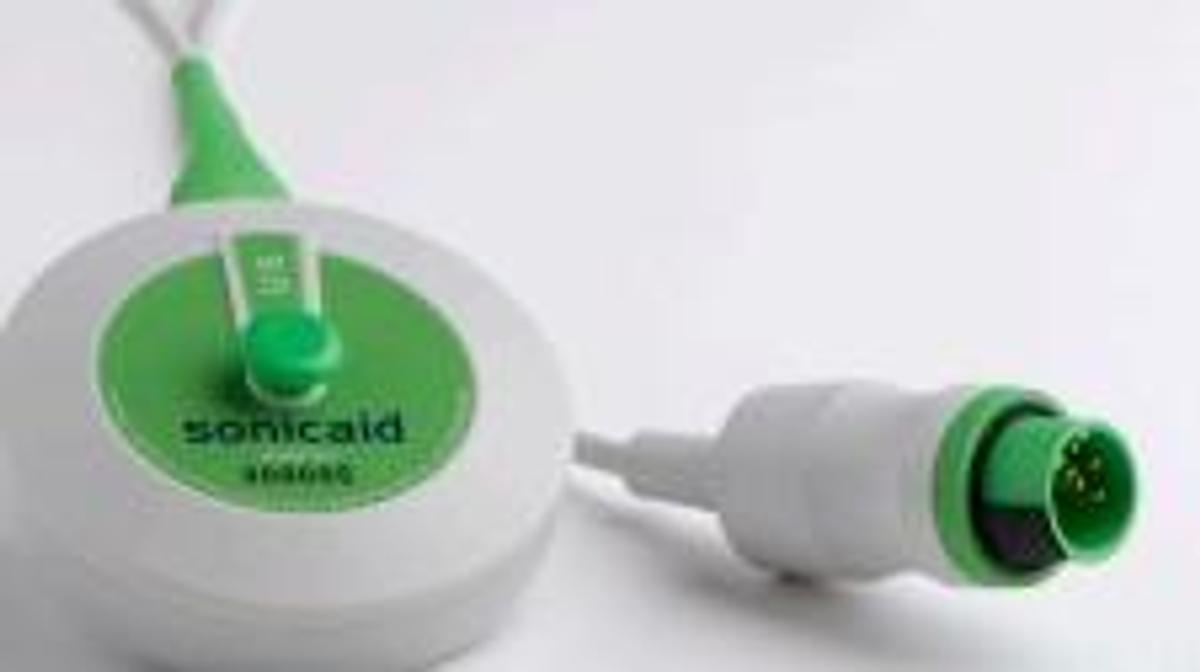 Used Huntleigh Team 3 NST 1.0MHz Ultrasound Transducer Green