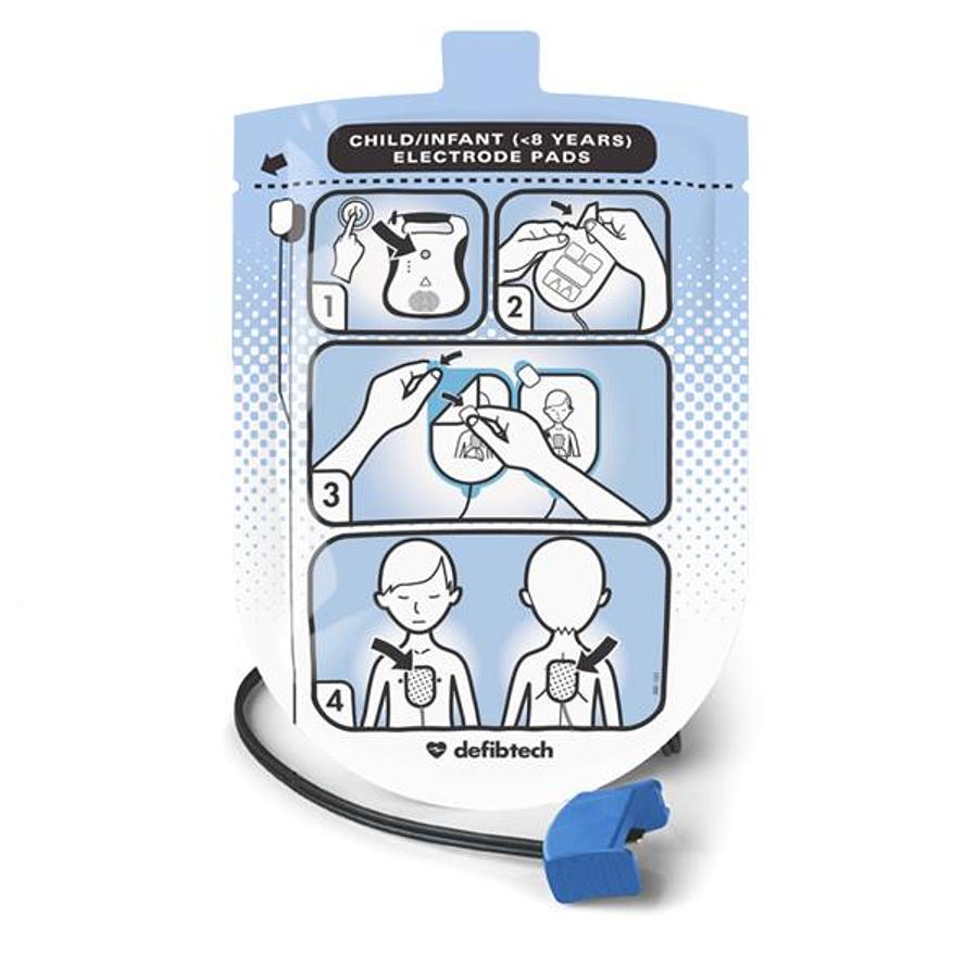 Used Defibtech Lifeline Pediatric Defibrillation Pads