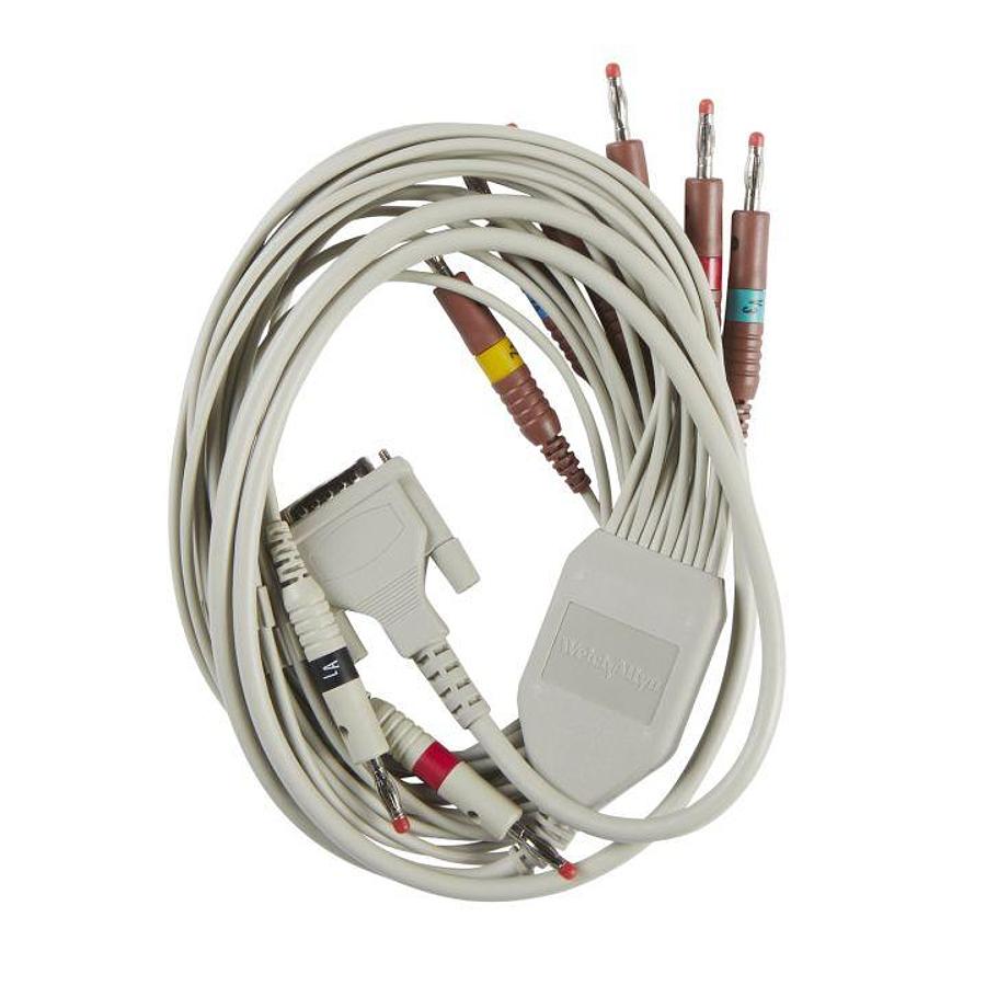 Used Patient Cable CP 150™ 10-Lead, AHA, Banana For Welch Allyn CP 150 ECG Machine