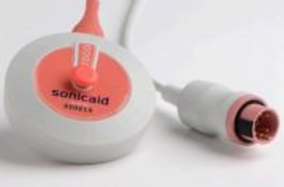 Used Huntleigh Team 3 NST Toco Transducer Pink