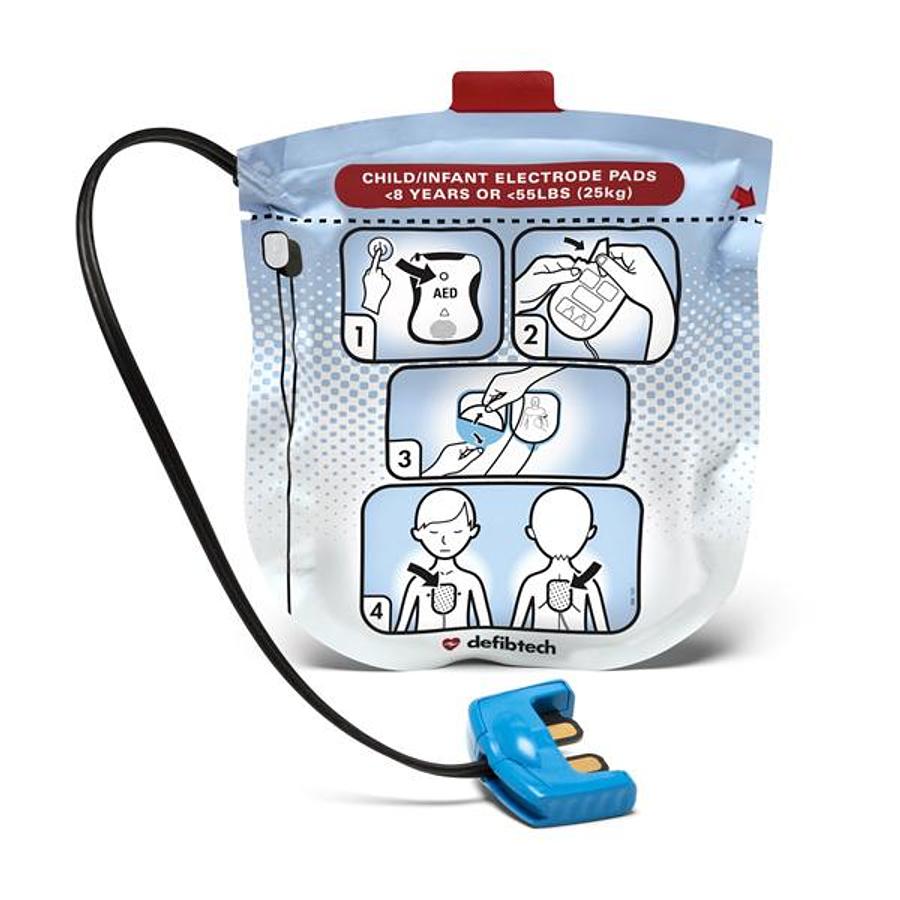 Used Defibtech Lifeline View Pediatric Defibrillation Pads