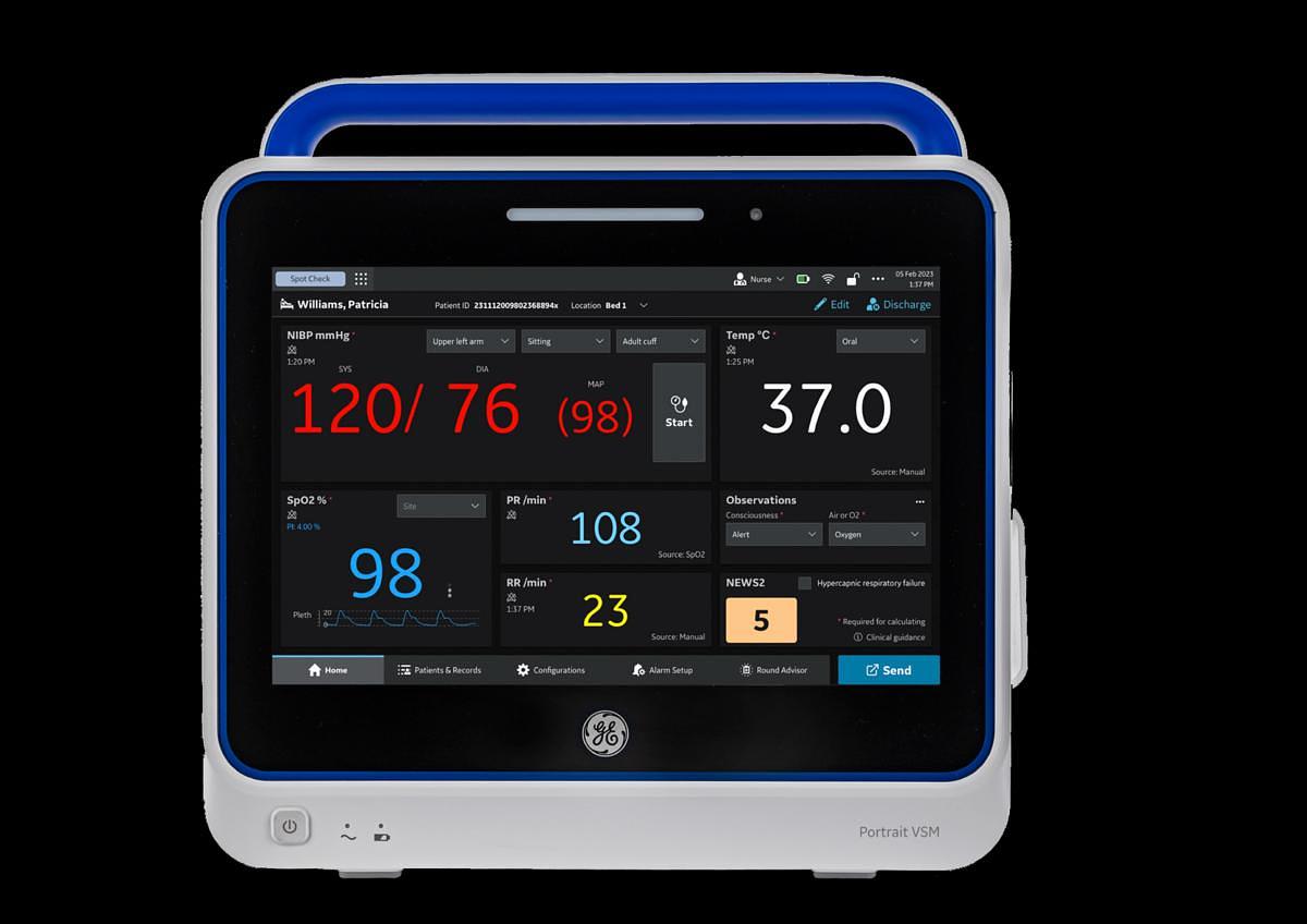 Used GE Healthcare Portrait VSM Vital Signs Monitor