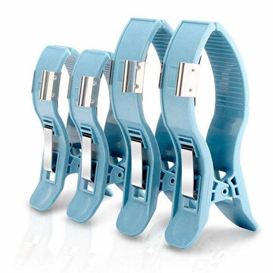 Used Edan Adult Reusable Limb Clamp Electrodes (4 PCS/set, 4mm ECG cable)