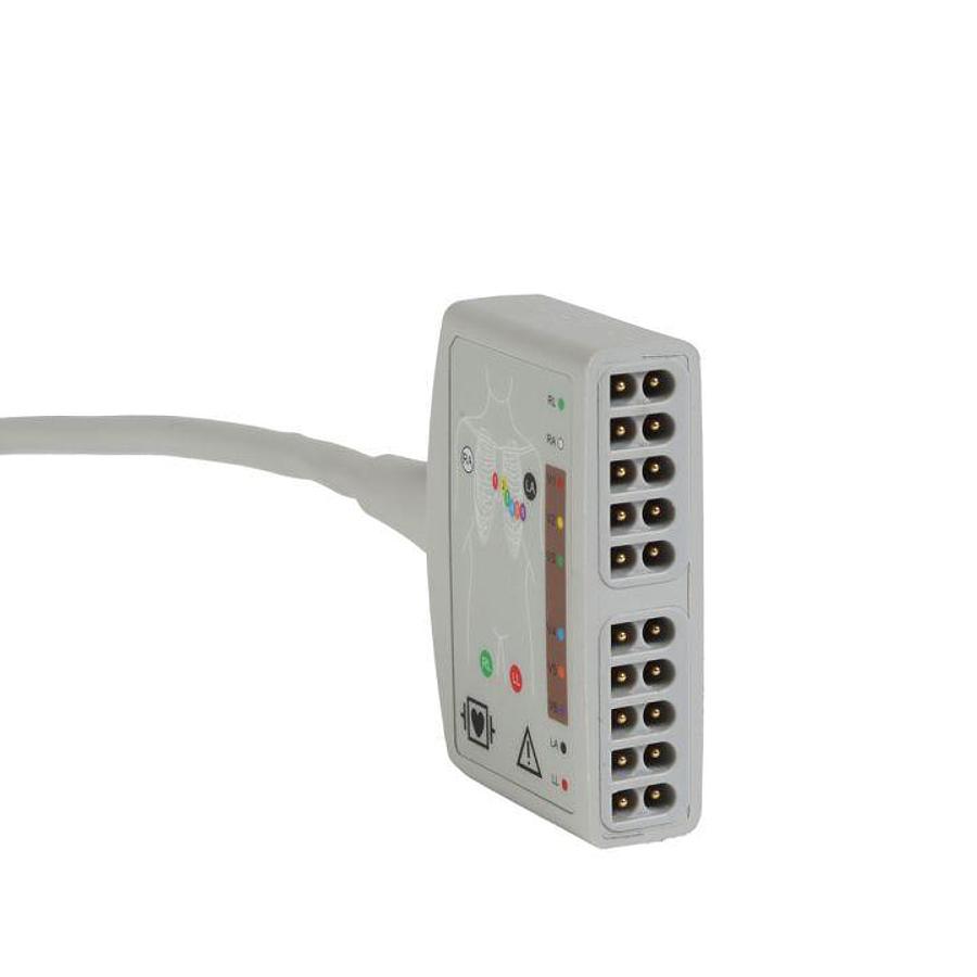 Used GE Healthcare ECG trunk cable, 10-lead, AHA, 220 cm/87 in, 1/pack
