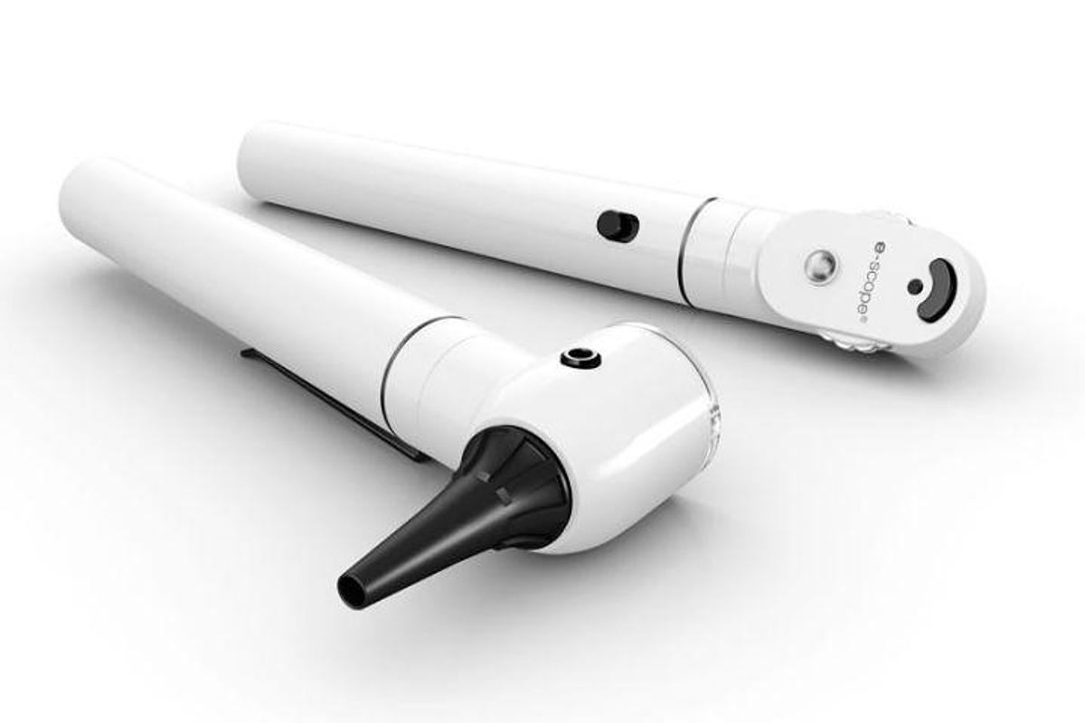 Used Riester E-scope Otoscope/Ophthalmoscope Set with AA handle