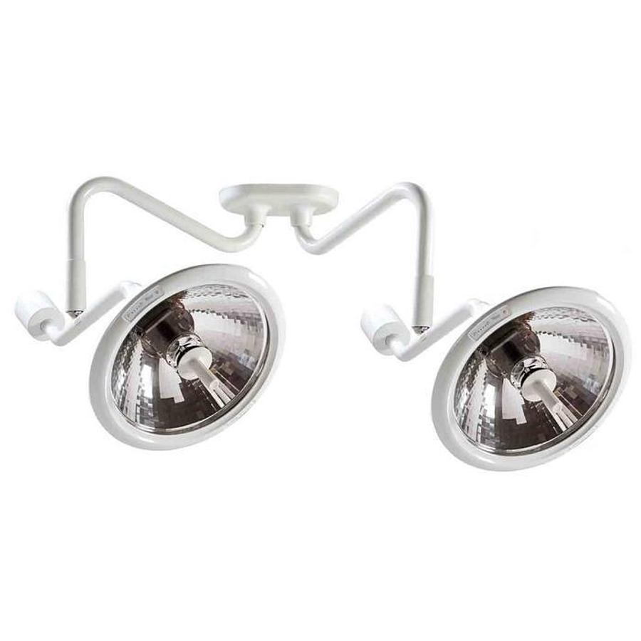 Used (repetido) Ritter 255 LED Procedure Light Dual Mount, 9 ceiling