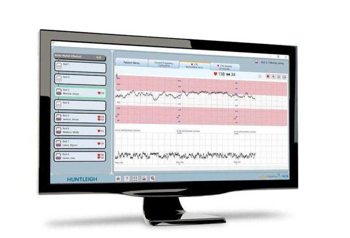 Used Huntleigh Sonicaid FetalCare3 CTG Viewing & Archiving System