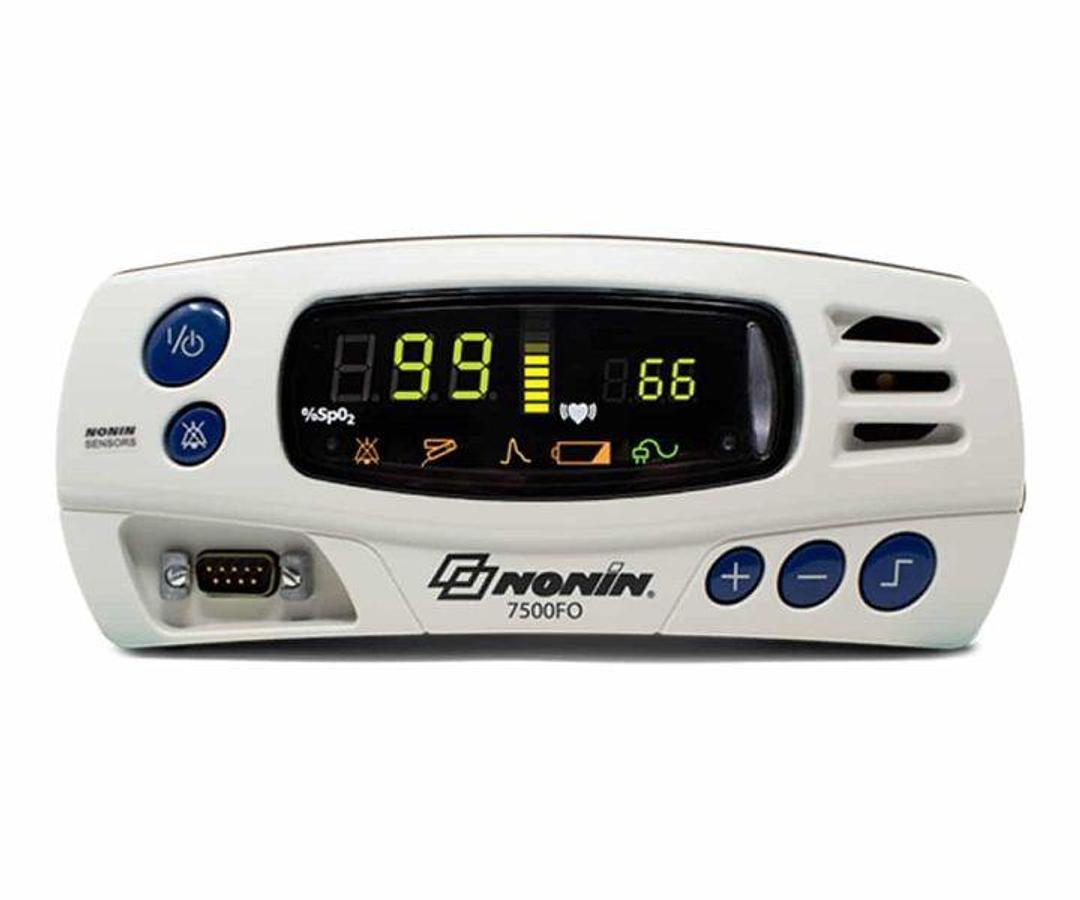 Used Nonin Model 7500FO Fiber Optic Pulse Oximeter