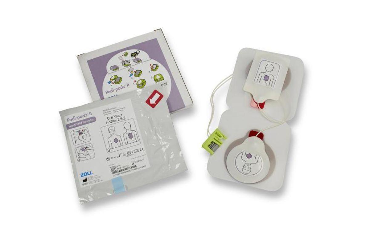 Used ZOLL Pedi-Padz II Electrodes – One Pair