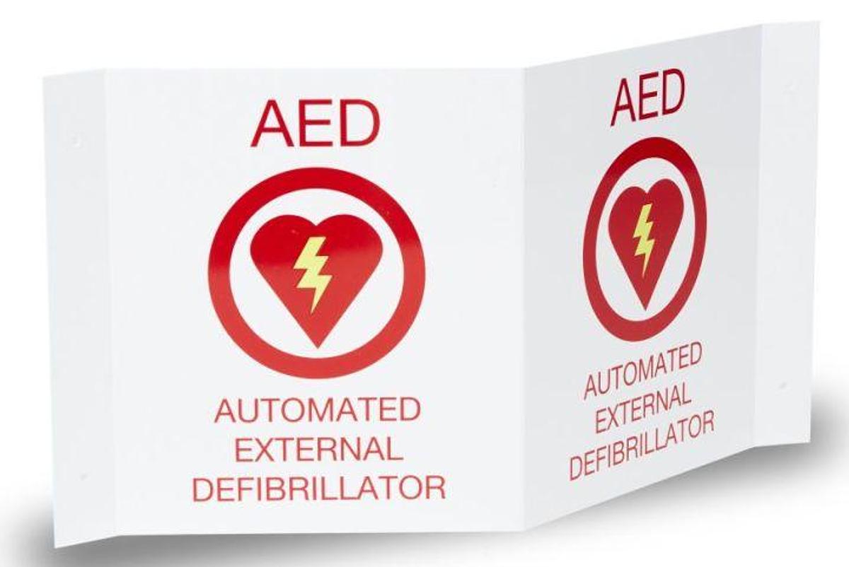 Used ZOLL AED Plus 3-D Wall Sign