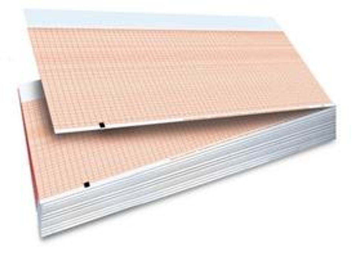 Used Burdick/Mortara ECG Paper, Blank Header 9100-026-50