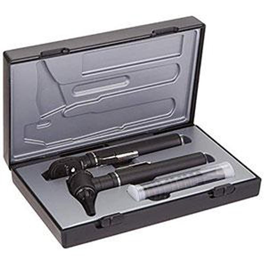 Used Riester Ri-mini Pocket Otoscope and Ophthalmoscope XL 2.5V, Black, in case
