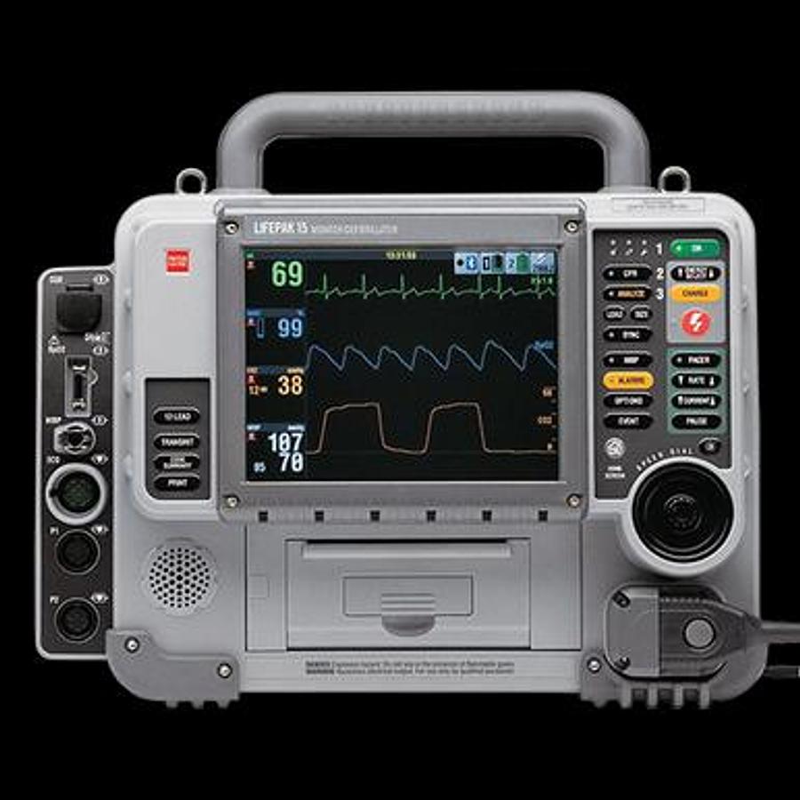 Refurbished Physio-Control Lifepak 15, 3 Lead Version 1 Defibrillator Monitor - Refurbished