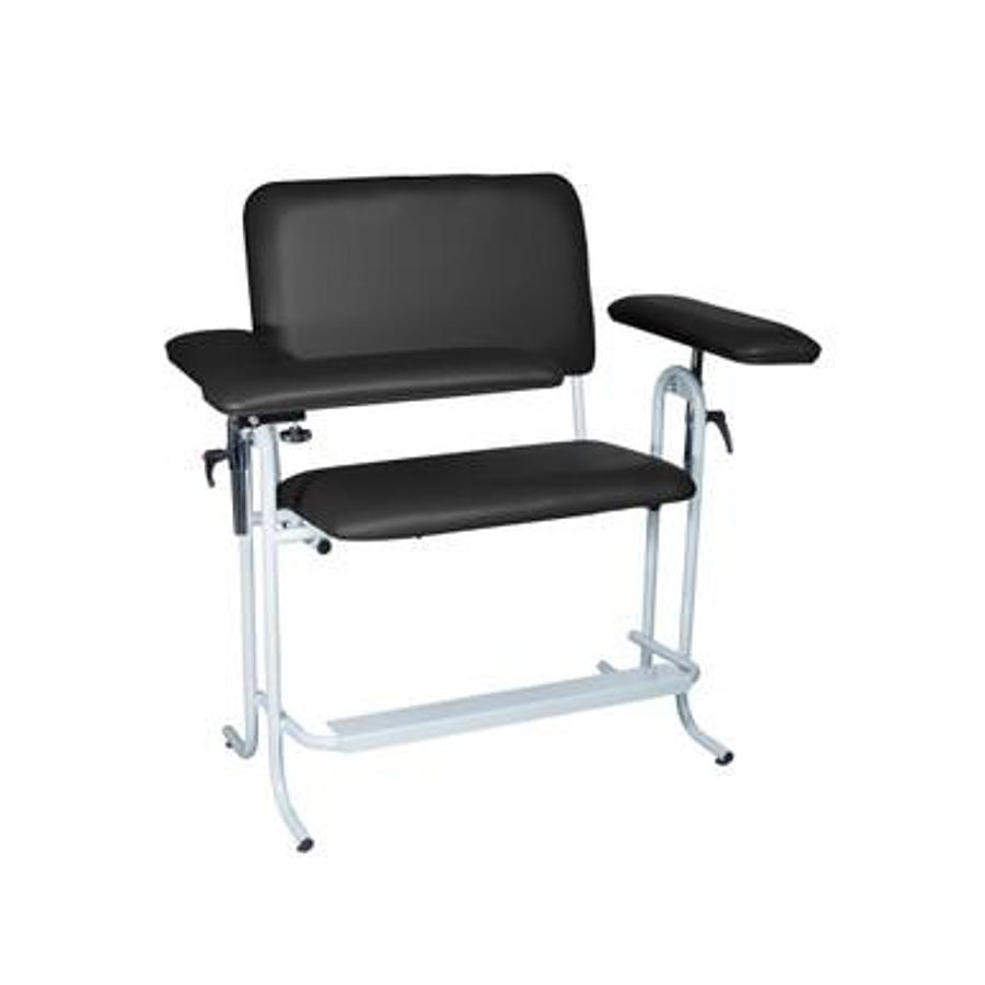 Used Dukal Blood Draw Chair, Tall Height, Wide BLK