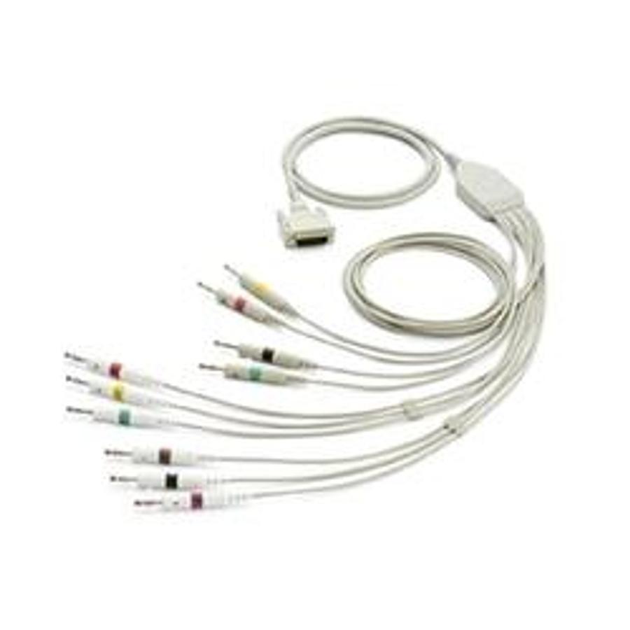 Used Welch Allyn CP50/CP150 10-Lead, AHA, Banana (1.5M/59 inches) ECG Cable
