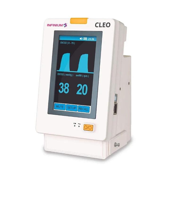 Used Cleo Compact EtCO2 Monitor with Vitals