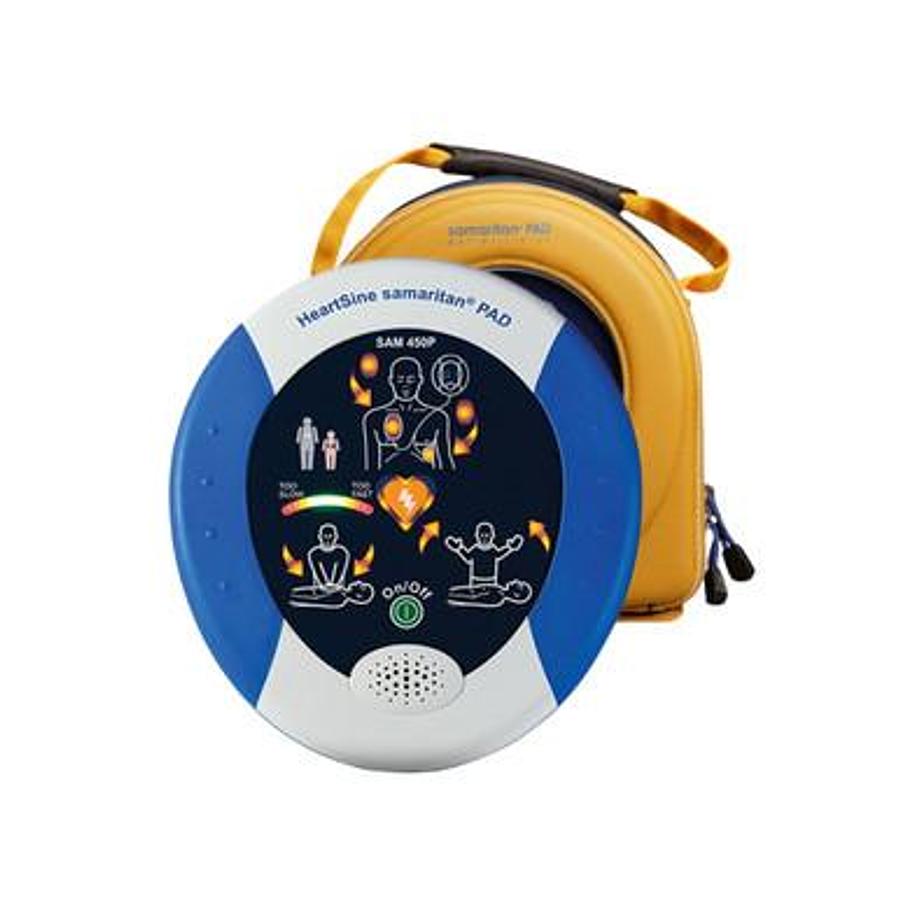 Refurbished Heartsine Samaritan Pad AED w/ pads battery, case - Refurbished
