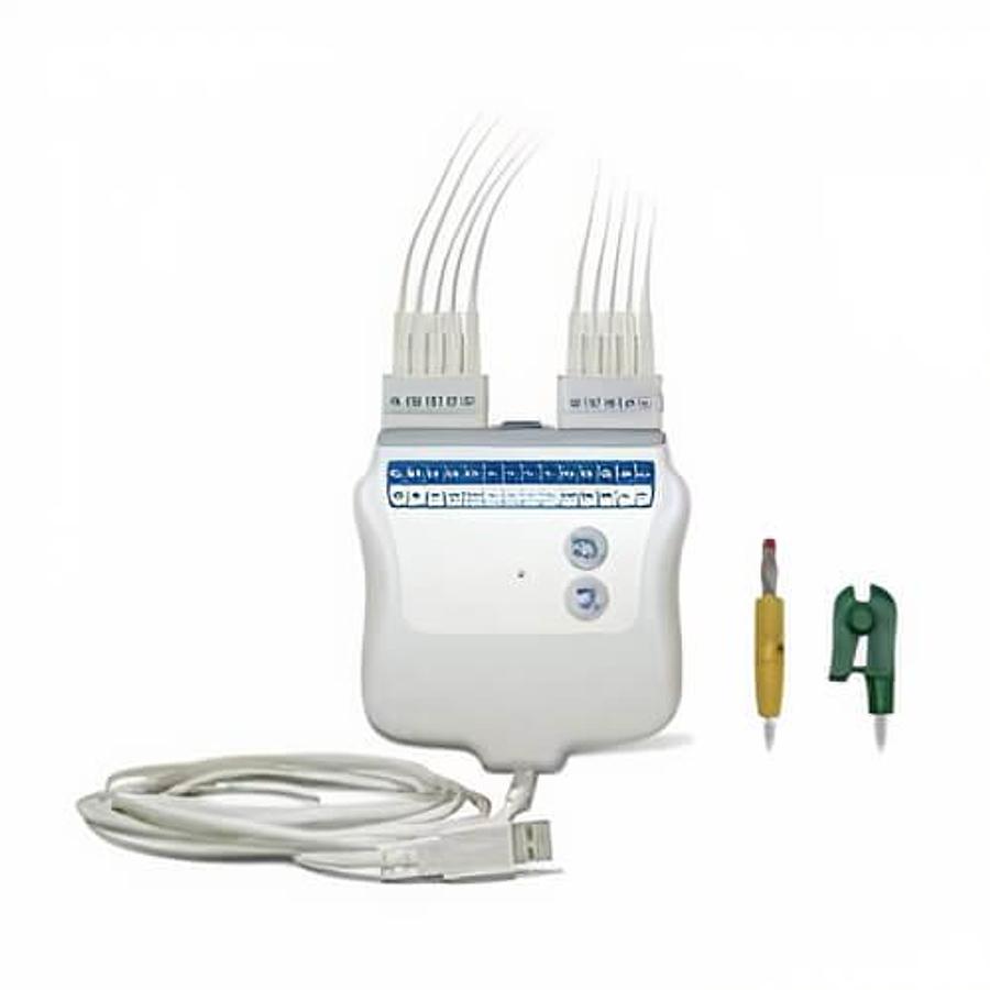 Used Mortara Acquisition Module AM12 with AHA Banana Lead Wires 41000-032-50