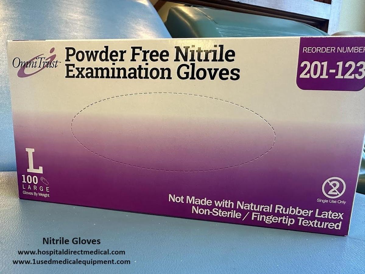 Used Nitrile Gloves PPE Supplies