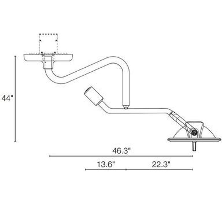 Used Ritter 255 Ceiling Mount Adapter Kit