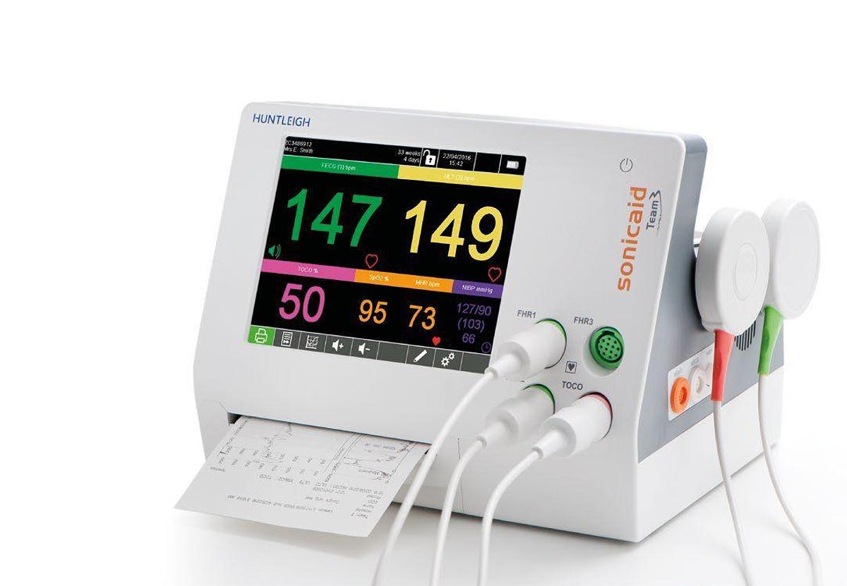 Used Huntleigh Sonicaid Team3 Series Fetal/Maternal Monitor
