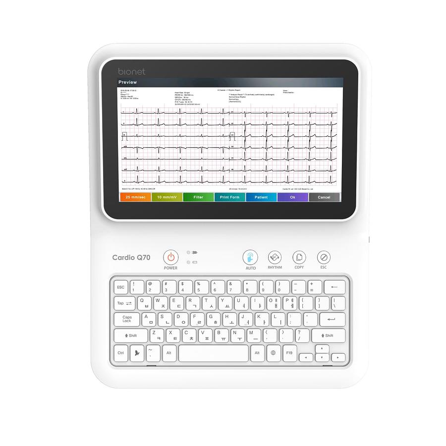 Used Bionet Cardio Q70 12 Channel Resting ECG