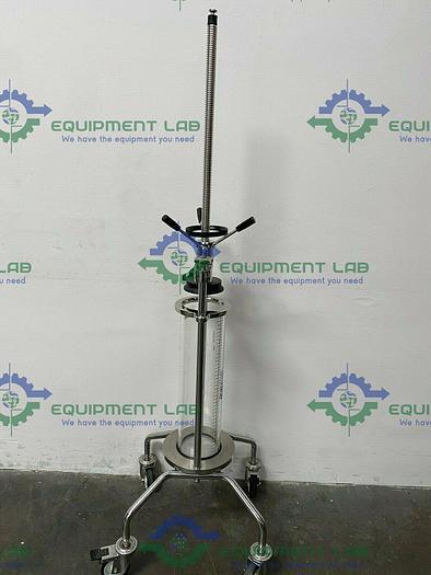 Used Millipore QuikScale 8.2 Liter Acrylic Chromatography Column on Wheels