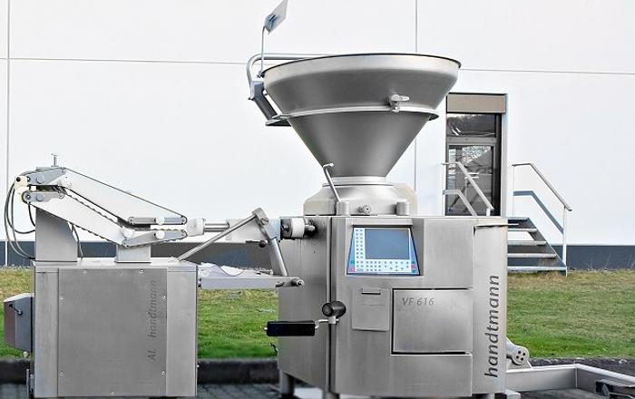 Gebraucht Handtmann VF 616 Vakuumfüller mit PLH 216 Z-Bänder Hängelinie 182538