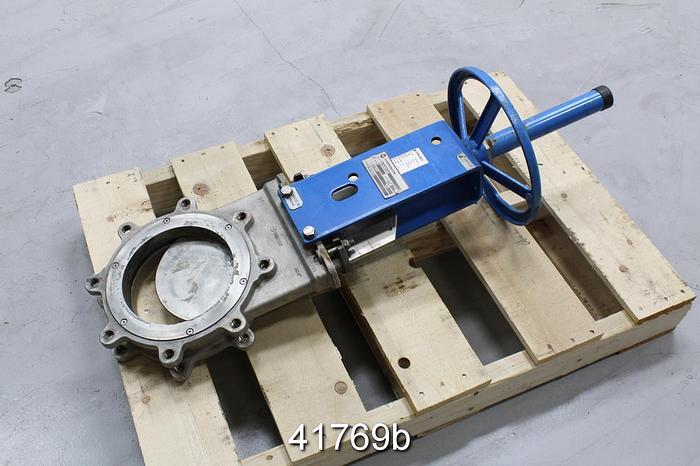 Used Orbinox 8" 22-343RI-08.0 Hand Operated Knife Gate Valve #41769
