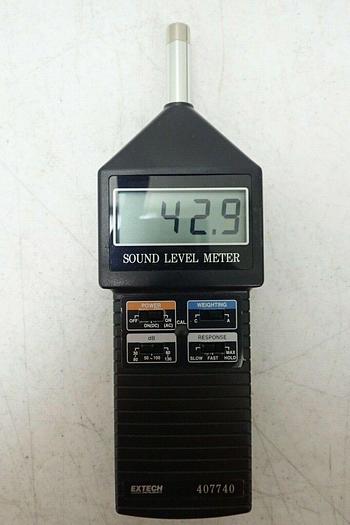Used Extech 407740 Digital Sound Level Meter