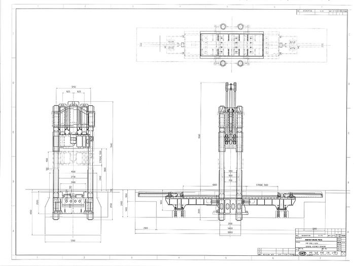 Used Press Forging Open Die Hydraulic Hyunjin Industry, Korea