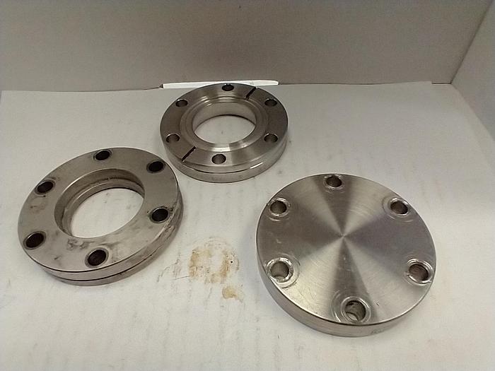 Varian Conflat Flange 2.75” SEALED Hole 6 bolt holes(E3)