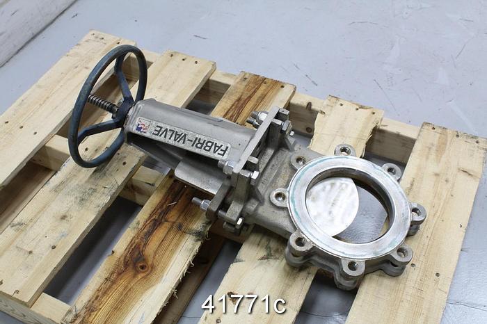Used Fabri-Valve 6" Hand Operated Knife Gate Valve #41771