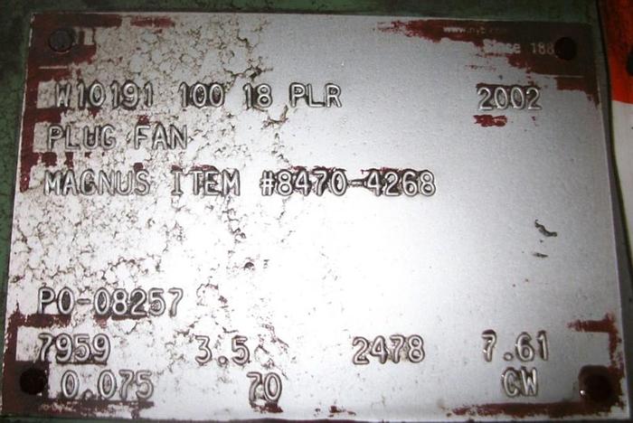 Used Furnace, Belt, 36" x 10', S/st Conv, Nat. Gas, 1/2 hp #S740070