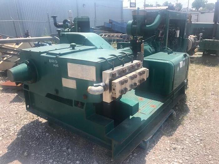 Used J-200 National Oilwell High Pressure Triplex Pump Package w/ D-3306B DIT CAT Power Unit