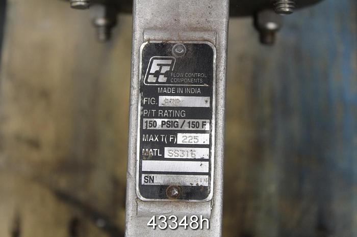 Used 6" Hand Operated Knife Gate Valve #43348