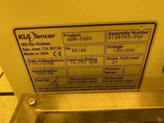 Used 2008 KLA-Tencor EDR 5200